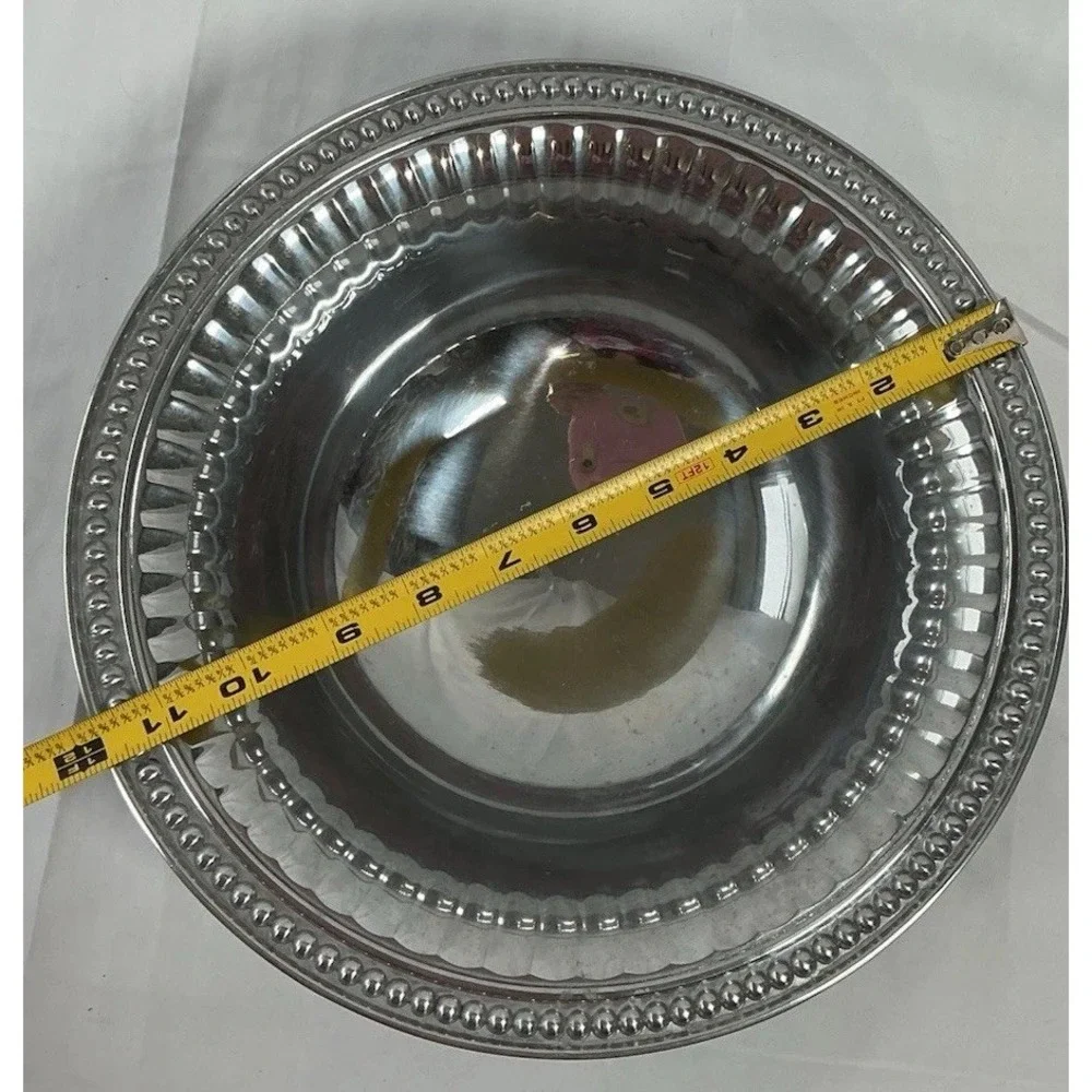 LARGE WILTON‎ ARMETALE SILVER TONED METAL 11.75